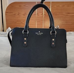 Kate Spade Mulberry Street Lise Satchel Shoulder Bag in Black